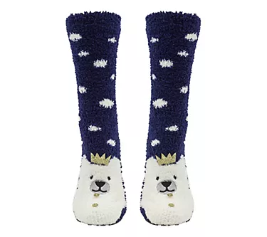 MinxNY Fluffy Lavender & Shea Butter Infused Chenille Socks