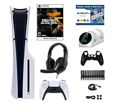 PS5 Slim COD 6 Console with Accessories Kit & Voucher
