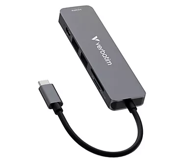 Verbatim Essentials USB-C Multiport Hub 6 Portwith card reade
