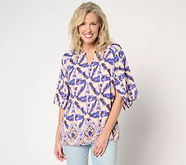 Belle by Kim Gravel Kaleidoscope Handkerchief Sleeve Blouse 1 218920-belle-by-kim-gravel-kaleidoscope-handkerchief-sleeve-blouse-1.webp
