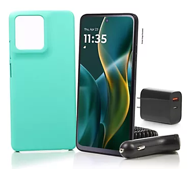 Tracfone Moto G 2025 128GB w/1500 Talk/Text/Data & Accessories