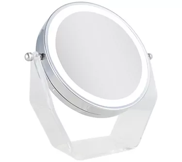 Zadro 1X/8X LED Lighted Vanity Mirror in Acrylic Base