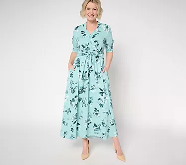 BEAUTIFUL by Lawrence Zarian Regular Printed Faux Wrap Midi Dress 1 228674-beautiful-by-lawrence-zarian-regular-printed-faux-wrap-midi-dress-1.webp
