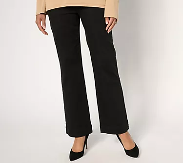 Belle by Kim Gravel Petite TripleLuxe Twill Dressy Trouser Jean