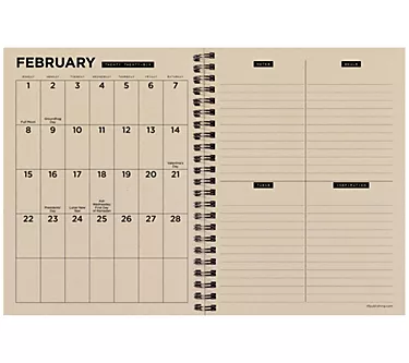 TF Publishing July 2025 - June 2026 Med W/M Planner - Woodcut