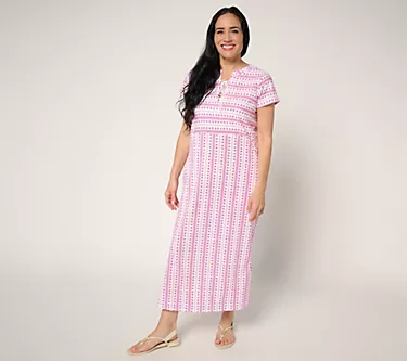 Stan Herman 100% Cotton Printed Maxi Dress 1 233856-stan-herman-100-cotton-printed-maxi-dress-1.webp