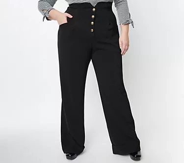Unique Vintage Black Buttoned Wide Leg Trousers 1 233889-unique-vintage-black-buttoned-wide-leg-trousers-1.webp