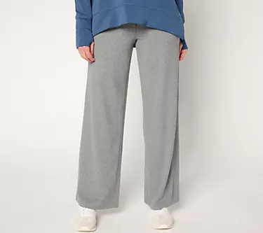 Belle by Kim Gravel Petite Athletic Jersey Wide Leg Pant