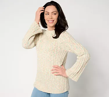 LOGO Lab by Lori Goldstein Long Sleeve Crew Neck Sweater
