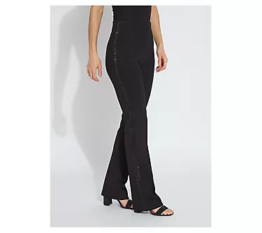 Lysse New York Elysse Embellished Crystal Pull-On Ponte Pant