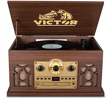 Victor Belmont 8-in-1 Wood Music Center
