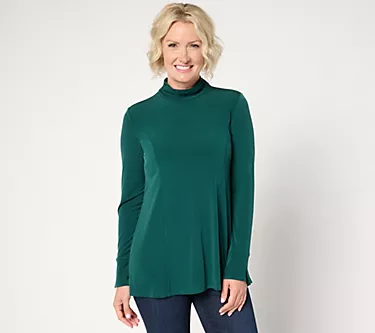 Susan Graver Modern Essentials Reg Liquid Knit Fit & Flare Tunic