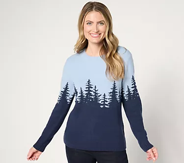 Denim & Co. Crewneck Long-Sleeve Scenic Sweater 1 239656-denim-co-crewneck-long-sleeve-scenic-sweater-1.webp