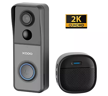 XODO Smart Video Doorbell Wi-Fi 2K HD WirelessSecurity Camera