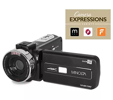 Minolta MN4K35NV 4K Ultra Camcorder w/ Accessories