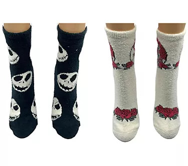 Nightmare Before Christmas Ladies' Set of 2 Cozy Crew Socks