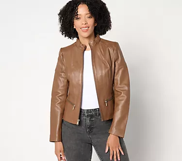 Wilson's Leather Caitlin Scuba Leather Jacket
