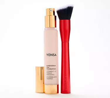 YENSA Beauty Serum Silk Foundation with Red Brush