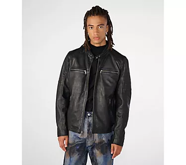 Wilson's Leather Men's Lance Moto Leather Jacket