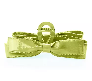 Violet & Brooks Paige Faux Patent Leather Bow Claw Clip