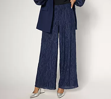 Dennis Basso Petite Fully Lined Lace Pants