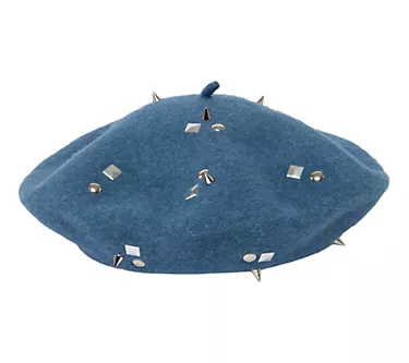 San Diego Hat Co. Knit Beret with Metallic StudClusters