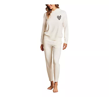 Barefoot Dreams CozyChic Ultra Lite EmbroideredHeart Pant