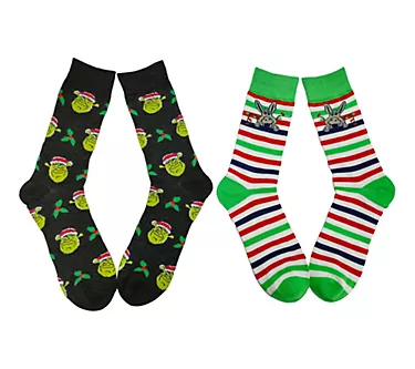 Men's Set of 2 Holiday Character Crew Sock Set 1 251961-men-s-set-of-2-holiday-character-crew-sock-set-1.webp