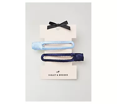 Violet & Brooks Sloane Satin Wrapped EverydayBig Clip Set
