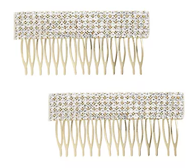 Ettika Set of (2) Dynasty Hair Crystal Combs