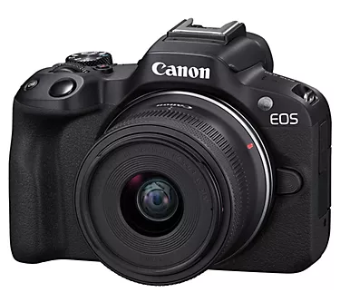 Canon EOS R50 Mirrorless Camera w/ 18-45mm Lens