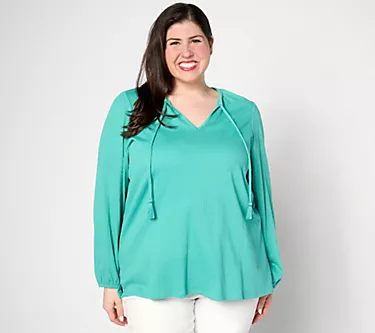 Belle by Kim Gravel Packabelle Tassel Peasant Top 1 255053-belle-by-kim-gravel-packabelle-tassel-peasant-top-1.webp