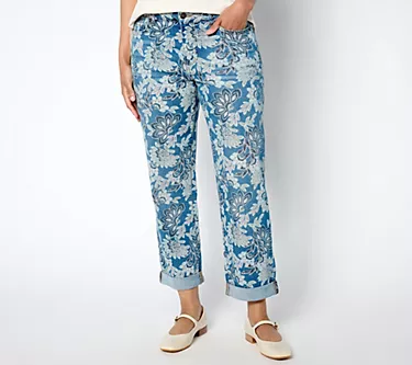 LOGO by Lori Goldstein Regular Printed Denim Boyfriend Jeans 1 255318-logo-by-lori-goldstein-regular-printed-denim-boyfriend-jeans-1.webp