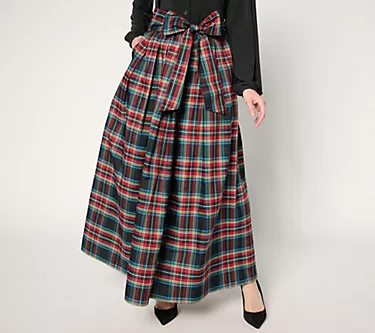 Joan Rivers Red Carpet Regular Pull-On Maxi Skirt