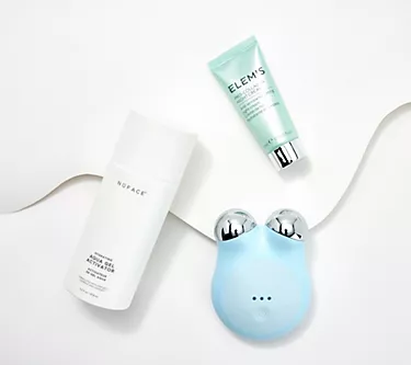 NuFace Mini+, Aqua Gel & Elemis Pro Collagen Night Cream