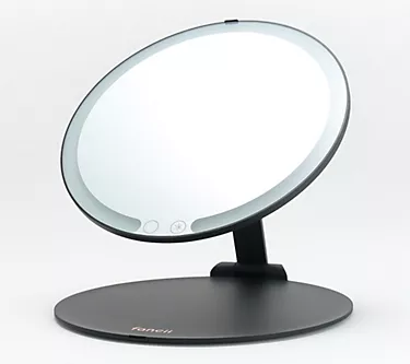 "As Is" Fancii Abigail Rechargeable LED 1x Mag Travel Mirror