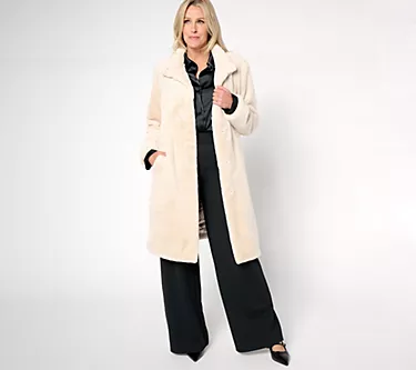 Dennis Basso Petite Faux Mink Coat w/ Convertible Collar 1 258406-dennis-basso-petite-faux-mink-coat-w-convertible-collar-1.webp