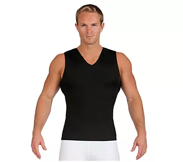 InstantFigure Men's Compression Sleeveless V-Neck Tank
