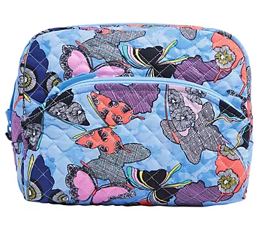 Vera Bradley Printed Cotton Large Cosmetic Bag