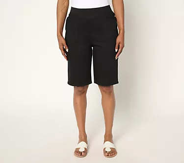 Denim & Co. Petite "How Timeless" Bermuda Short
