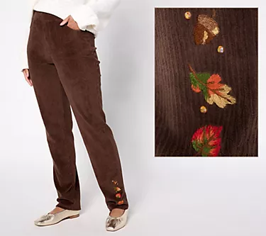 Quacker Factory Short Embroidered Fall Folly Corduroy Pants 1 259451-quacker-factory-short-embroidered-fall-folly-corduroy-pants-1.webp