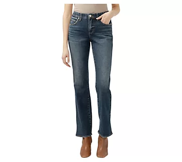 JAG Women's Eloise Mid Rise Rosier Blue BootcutJeans