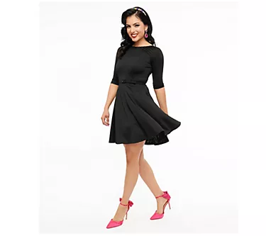 Unique Vintage 1960s Stephanie Fit & Flare Dress