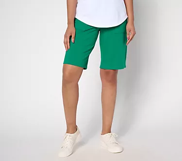 Sport Savvy Petite French Terry Bermuda Shorts with Pockets