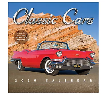 TF Publishing 2026 Sports/Cars Wall Calendar