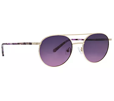 Vera Bradley Salinas Round Metal Polarized Sunglasses