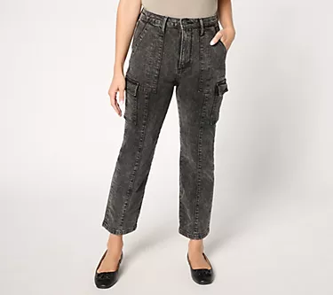 Driftwood Jeans Royce Cargo Straight Leg - Acid Black