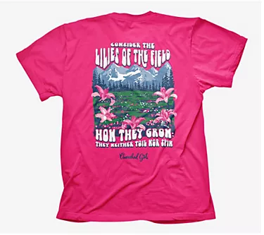 Cherished Girl Adult T - Lilies