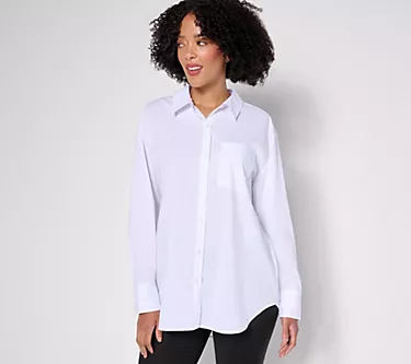 273793-susan-graver-petite-woven-poplin-button-front-high-low-hem-shirt-1.webp