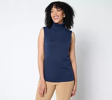 Joan Rivers Wardrobe Builders Sleeveless Turtleneck